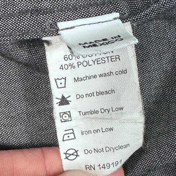 Topo Designs Tunic Popover Shirt Long Sleeve Women’s Medium Charcoal Gray Casual - Picture 8 of 11